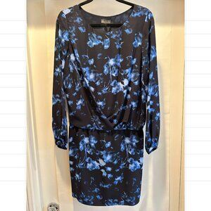 Vince Camuto Floral Long Sleeve Mini Dress